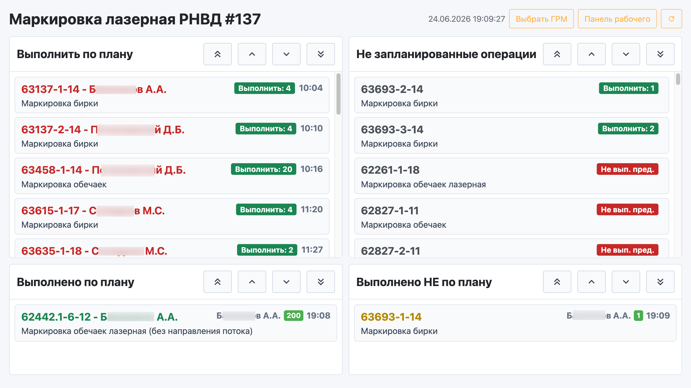 Завод365 панель ГРМ